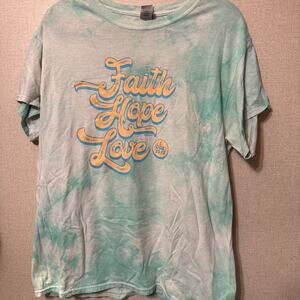 faith hope love tie dye tshirt
